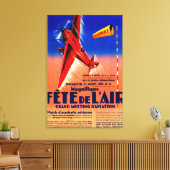 ハリセ・ヒルシュのプロモーション・ポストをフィーチャーしたエアショー キャンバスプリント (インサイチュ (リビング))