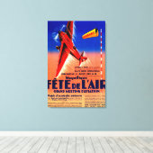 ハリセ・ヒルシュのプロモーション・ポストをフィーチャーしたエアショー キャンバスプリント (インサイチュ (ウッドフロア))