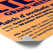 ハリセ・ヒルシュのプロモーション・ポストをフィーチャーしたエアショー ポスター (角)