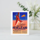 ハリセ・ヒルシュのプロモーション・ポストをフィーチャーしたエアショー ポストカード (スタンド正面)