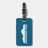 ハリソンバーグバージニアお願い ラゲッジタグ (正面縦)