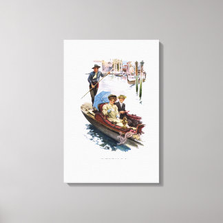 ハリソン・フィッシャーによるイタリアのアメリカ人女性 キャンバスプリント