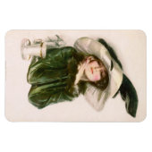 ハリソン・フィッシャーの「満足」マグネット マグネット (横)