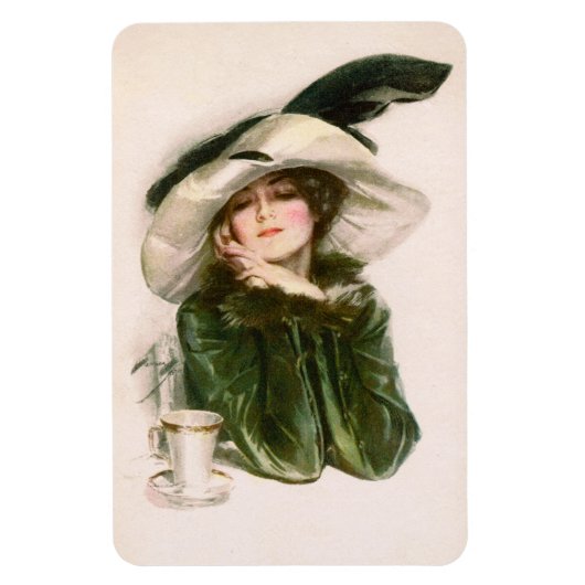 ハリソン・フィッシャーの「満足」マグネット マグネット (縦)