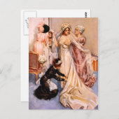 ハリソン・フィッシャー: ウェディング ポストカード (正面/裏面)