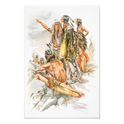 ハリソン・フィッシャー・ヒアワタの歌を山へ フォトプリント            (正面)