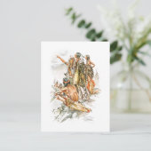 ハリソン・フィッシャー・ヒアワタの歌を山へ ポストカード (スタンド正面)