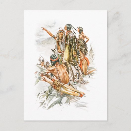 ハリソン・フィッシャー・ヒアワタの歌を山へ ポストカード (正面)