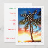 ハリデー パーム ツリー ライト インビテーション (正面/裏面)