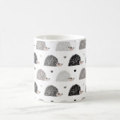 ハリネズミおよびハート コーヒーマグカップ (中央)