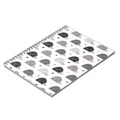 ハリネズミおよびハート ノートブック (左側)