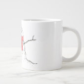 ハリネズミおよび雪だるま ジャンボコーヒーマグカップ (右)