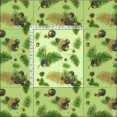 ハリネズミおよびPineconesの生地 ファブリック (タイル)