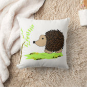 ハリネズミお洒落 クッション (ブランケット)