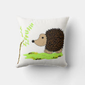ハリネズミお洒落 クッション (裏面)