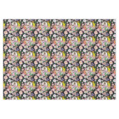 ハリネズミかわいい花 テーブルクロス (正面(横))