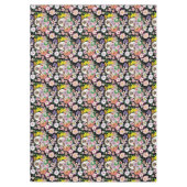 ハリネズミかわいい花 テーブルクロス (正面)