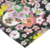 ハリネズミかわいい花 テーブルクロス (アングル)