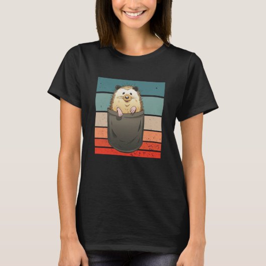 ハリネズミかわいい Tシャツ (正面)