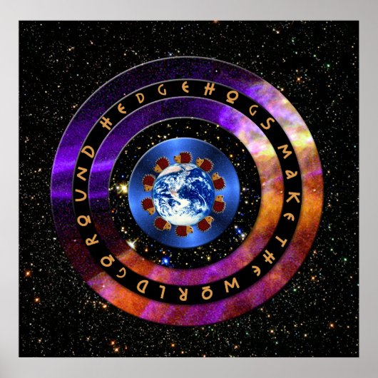 ハリネズミが世界を動かす！ ポスター (正面)