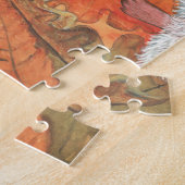 ハリネズミが互いに話し合うイラストレーション ジグソーパズル (側面)