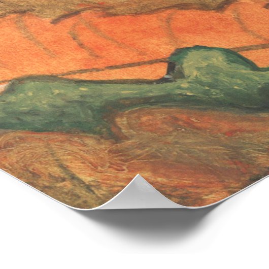 ハリネズミが互いに話し合うイラストレーション ポスター (角)