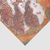 ハリネズミが互いに話し合うイラストレーション 薄葉紙 (詳細)