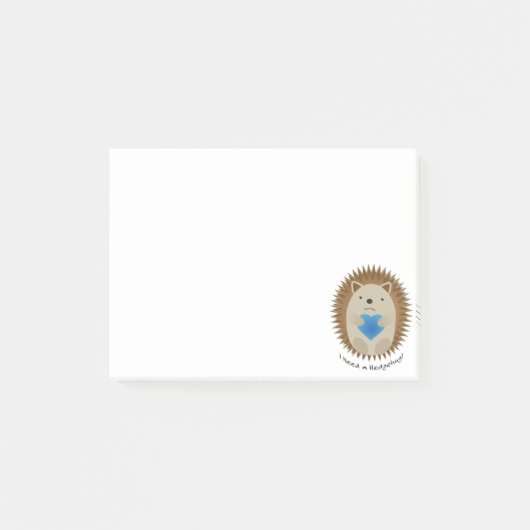 ハリネズミが必要 ポストイット (正面)