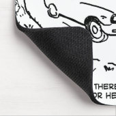 ハリネズミで田舎のスポーツカーを運転 マウスパッド (コーナー)