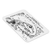 ハリネズミで田舎のスポーツカーを運転 マグネット (右側)