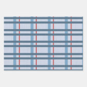 ハリネズミとプレイド ラッピングペーパーシート (正面2)