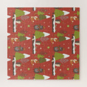 ハリネズミと冬のクマのクリスマス ジグソーパズル (横)