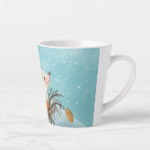 ハリネズミと最初のスノーフレーク カフェラテマグ (右)