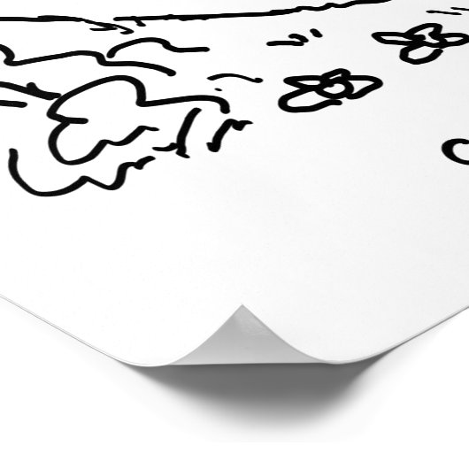 ハリネズミと田舎でスポーツカーを運転 ポスター