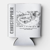 ハリネズミと田舎でスポーツカーを運転 缶クーラー (正面)