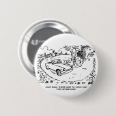ハリネズミと田舎でスポーツカーを運転 缶バッジ (正面&裏面)