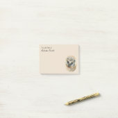 ハリネズミと紅葉 ポストイット (デスク上)