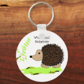 ハリネズミに夢中 キーホルダー (正面)
