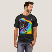 ハリネズミに影を落とす Tシャツ (正面フル)