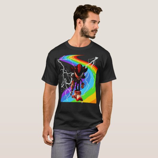 ハリネズミに影を落とす Tシャツ (正面フル)