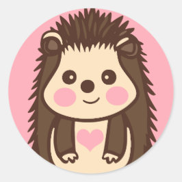 ハリネズミに恋して可愛いヘッジ ラウンドシール
