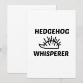 ハリネズミのささやき 招待状 (正面/裏面)