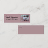 ハリネズミのしおりかプロフィールカード スキニー名刺 (正面/裏面)