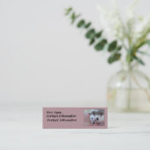 ハリネズミのしおりかプロフィールカード スキニー名刺 (スタンド正面)