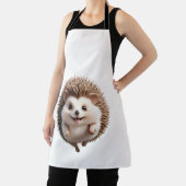 ハリネズミのよくはしゃぐおもしろいが歓喜の中で飛び跳ねる エプロン (インサイチュ)