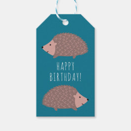 ハリネズミのウッドランドハッピーバースデー ギフトタグ