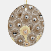 ハリネズミのオーナメント セラミックオーナメント (左)