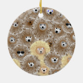 ハリネズミのオーナメント セラミックオーナメント (裏面)