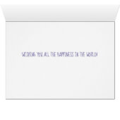 ハリネズミのカップルの結婚式の招待状 (内部横(下))