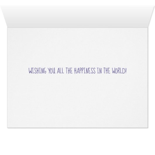 ハリネズミのカップルの結婚式の招待状 (内部横(下))